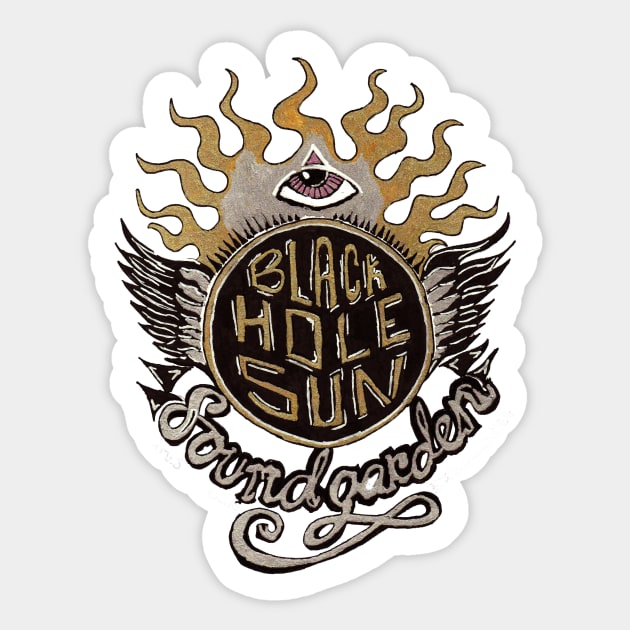 Black Hole Sun Sticker by Myzelinho